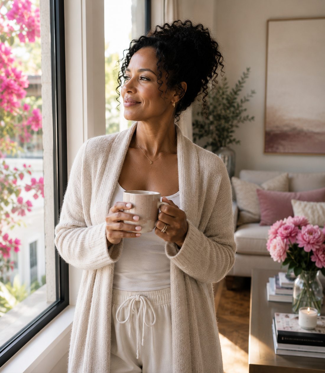 Peace of mind, at home in her morning
